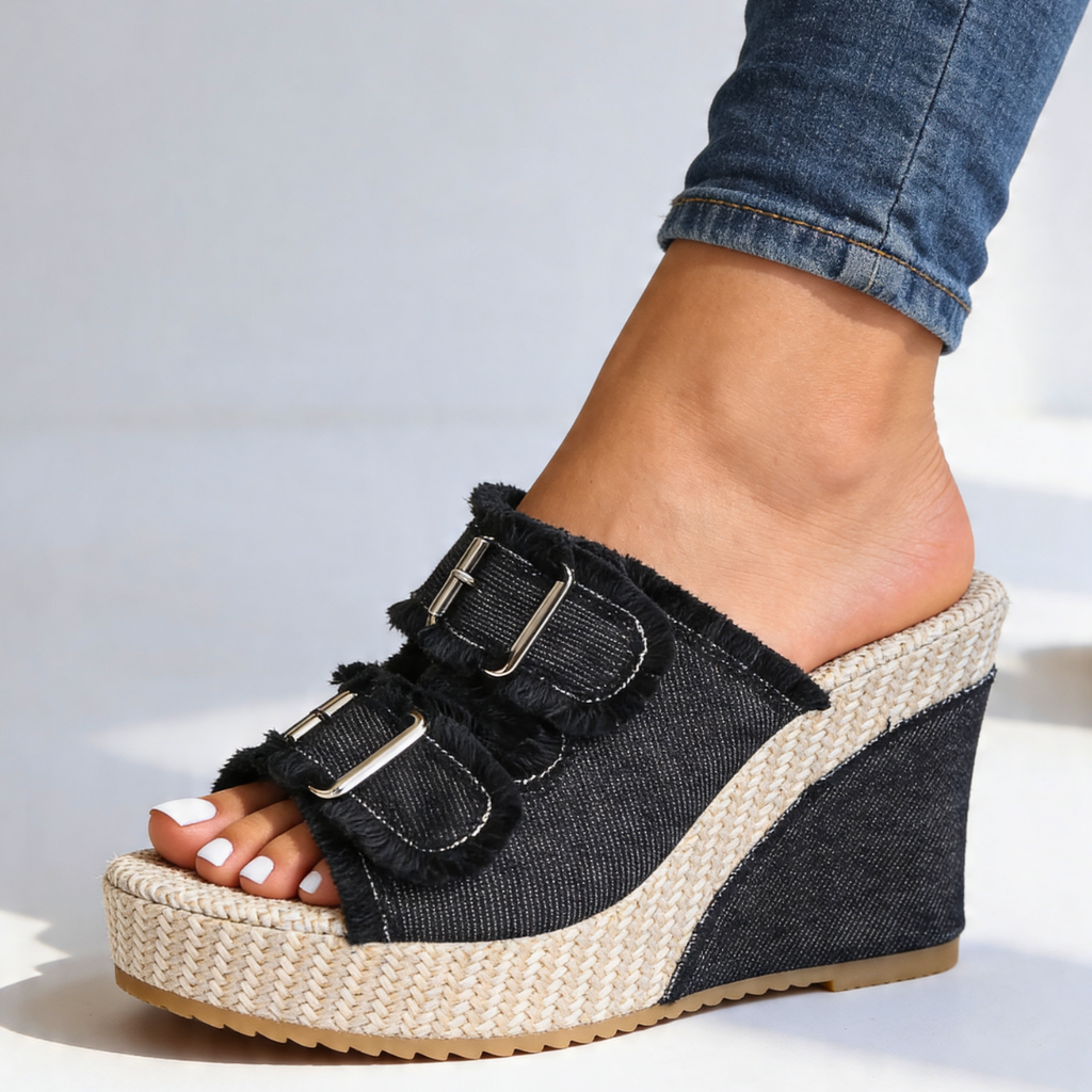 Harper Lane Denim Wedge